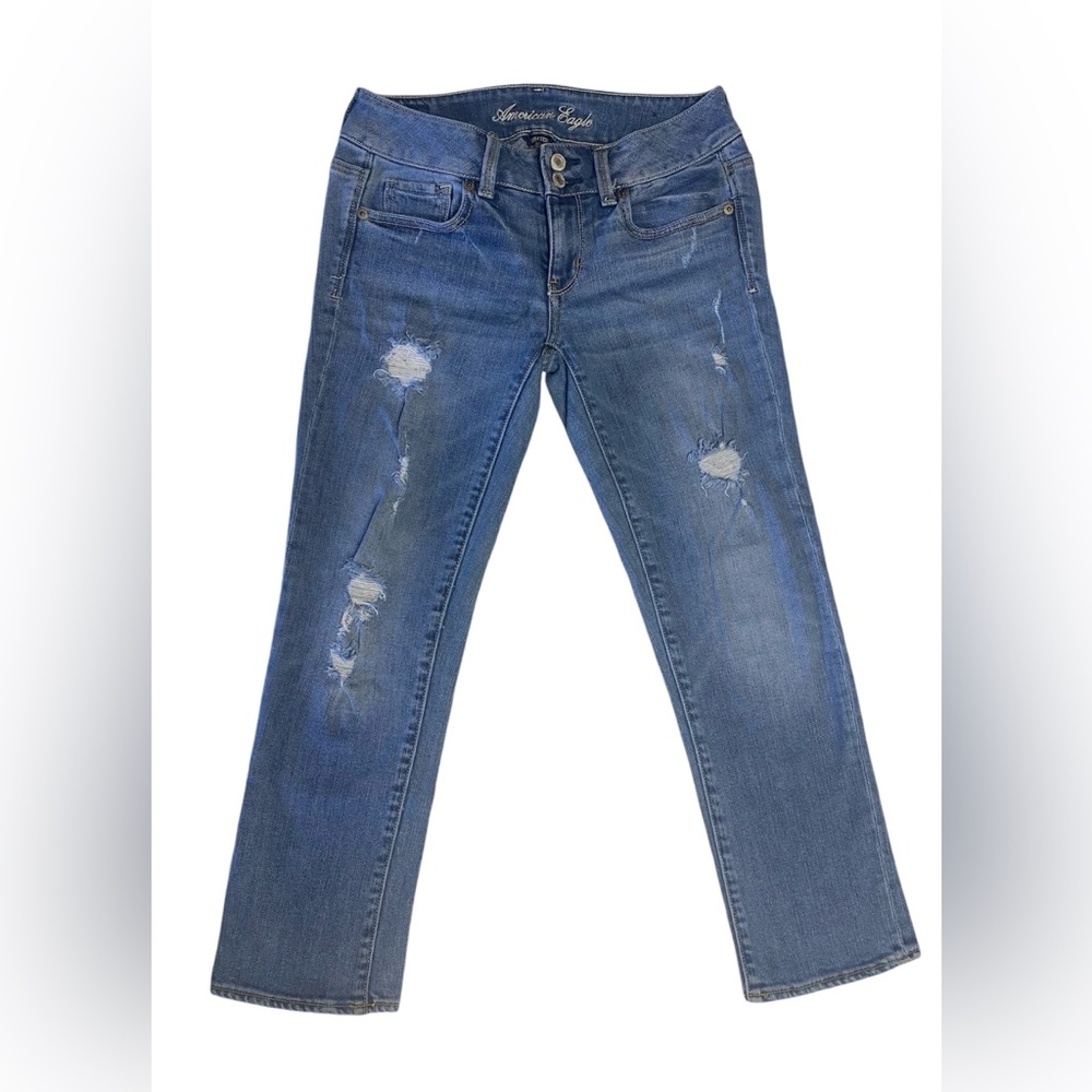 American Eagle Distressed Artist Jeans Size 2 Regular